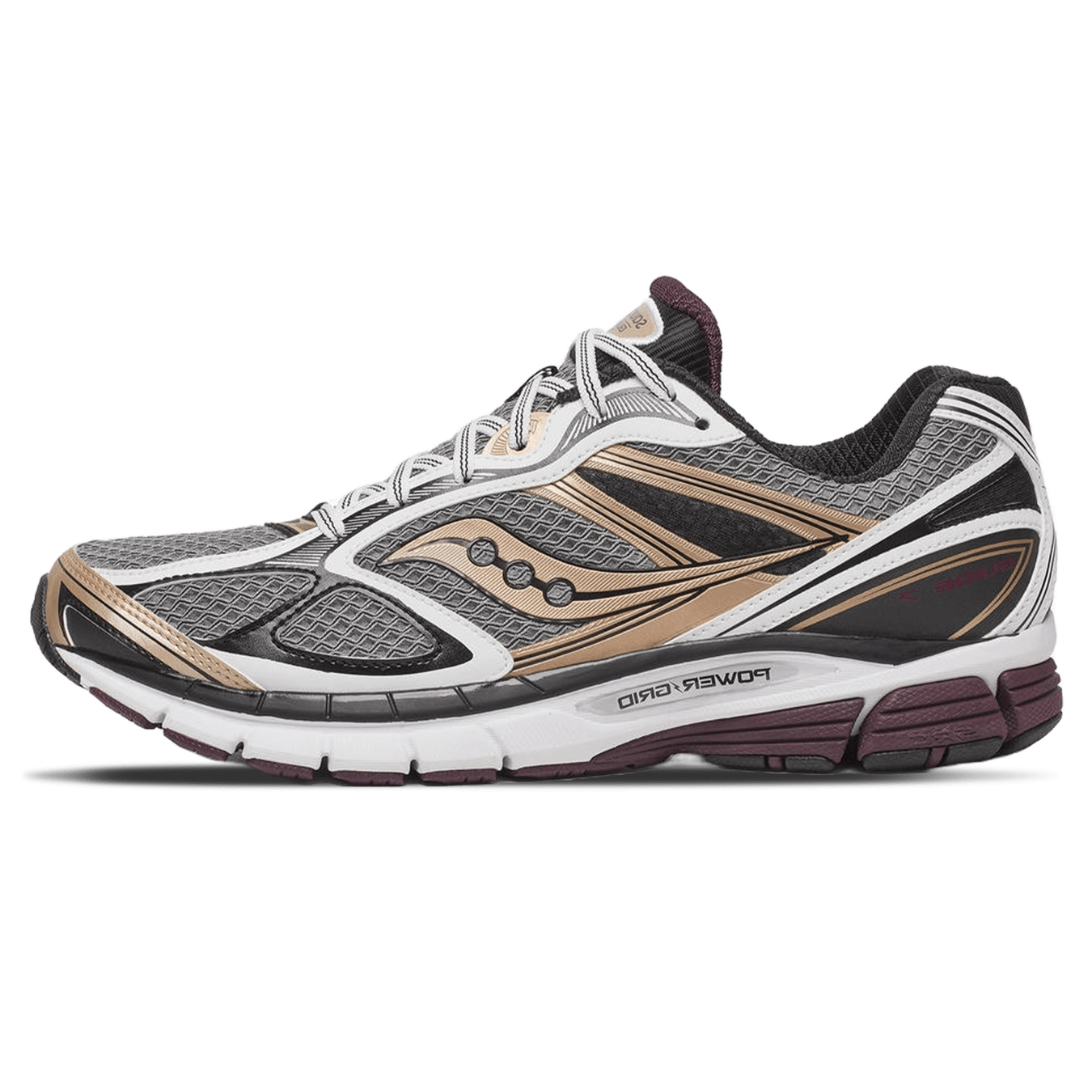 Saucony ProGrid Guide 7 'White Bronze' — UK 1 — Front View