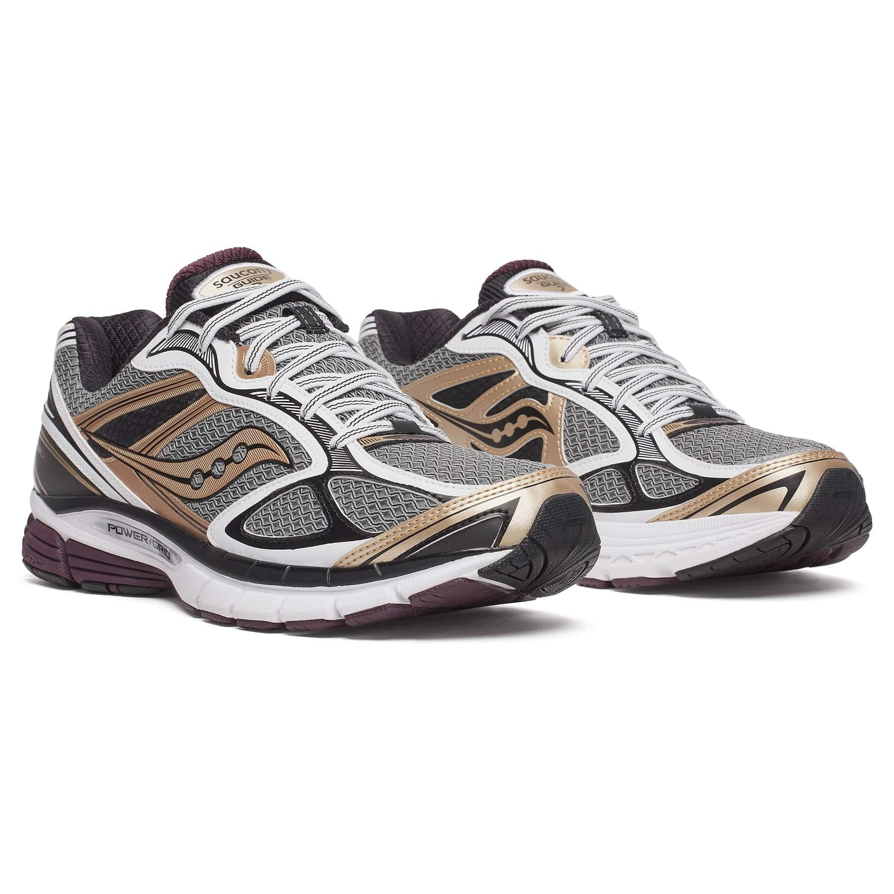 Saucony ProGrid Guide 7 'White Bronze' — UK 1 — Back View