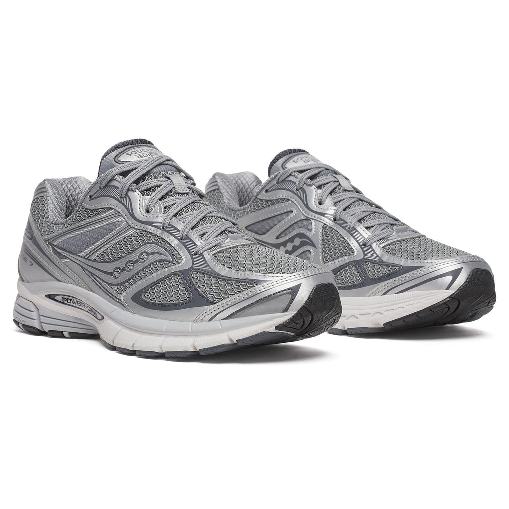 Saucony Progrid Guide 7 'Grey Silver' — UK 1 — Back View