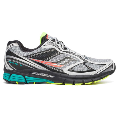 Saucony ProGrid Guide 7 'White Teal Mutant' — UK 1 — Side View