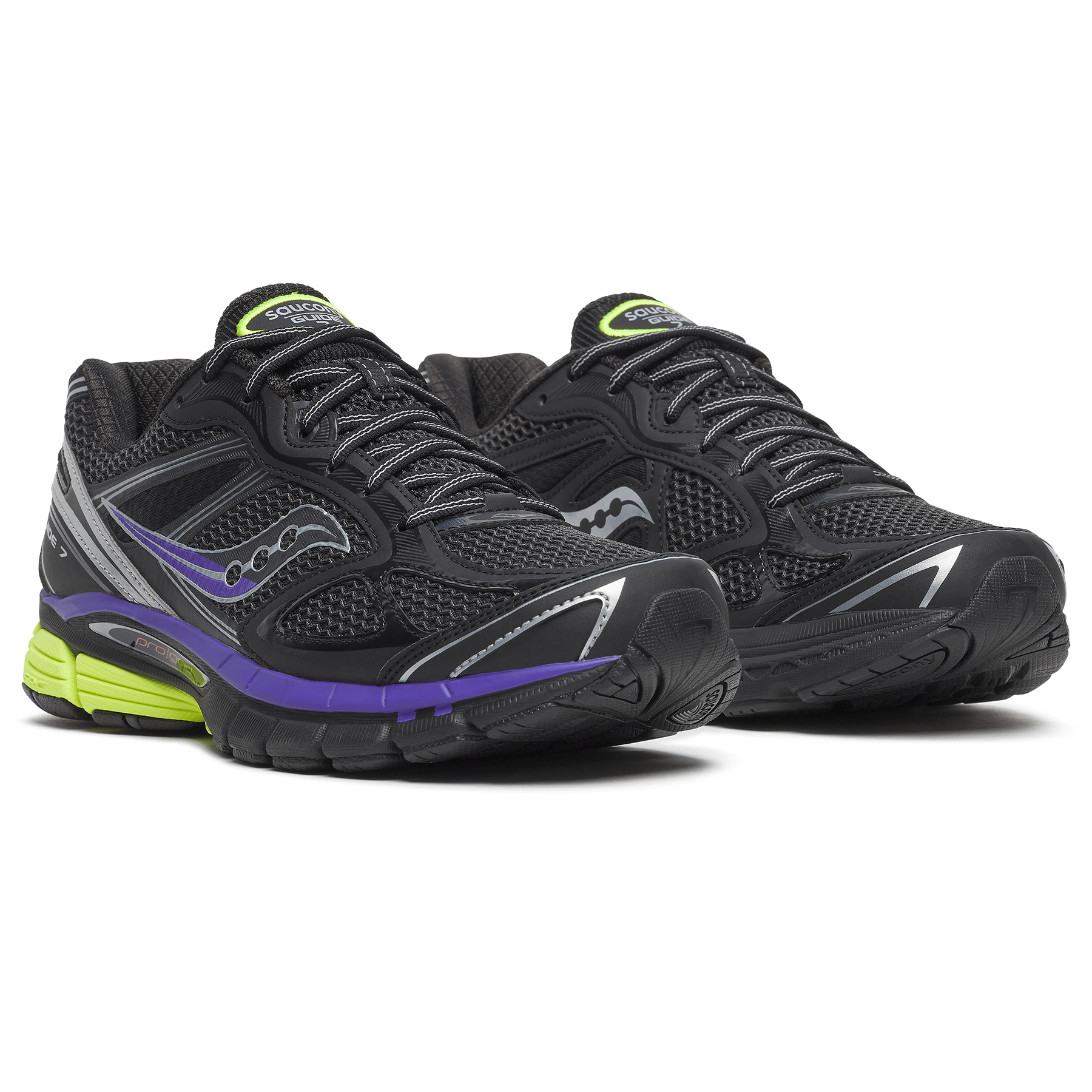 Saucony Progrid Guide 7 'Black Multi' — UK 1 — Back View