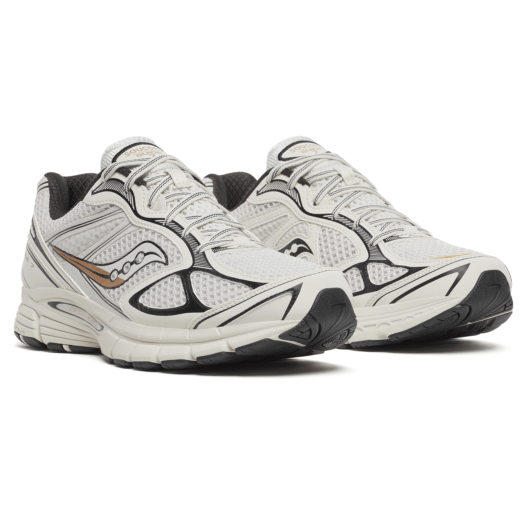 Saucony Progrid Guide 7 'Onyx Gold' — UK 1 — Back View