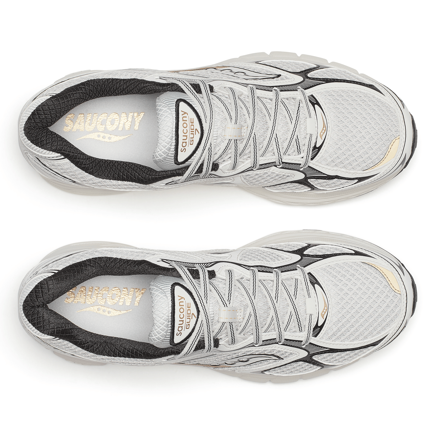 Saucony Progrid Guide 7 'Onyx Gold' — UK 1 — Detail View