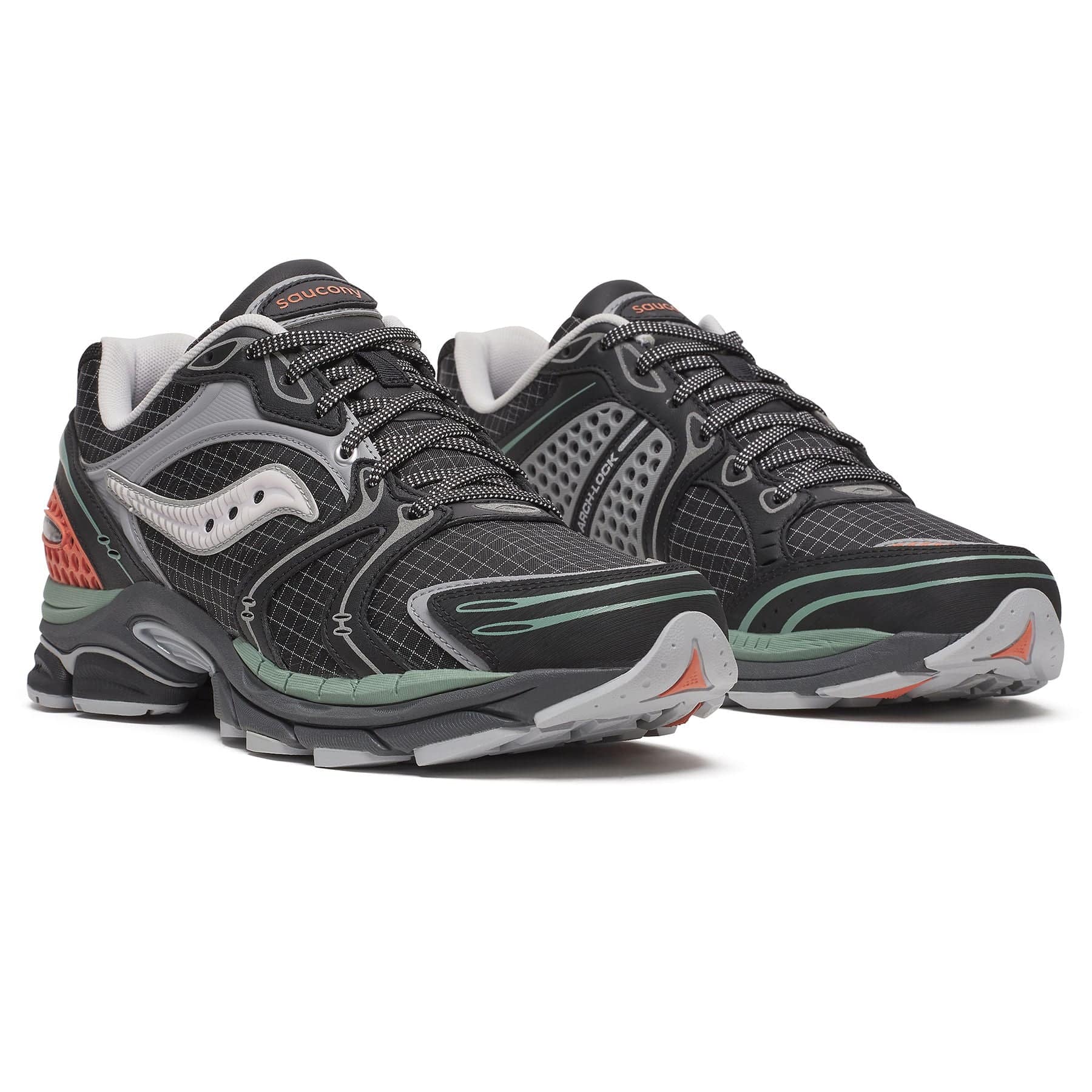Saucony ProGrid Triumph 4 'Shadow Silver' — UK 1 — Back View