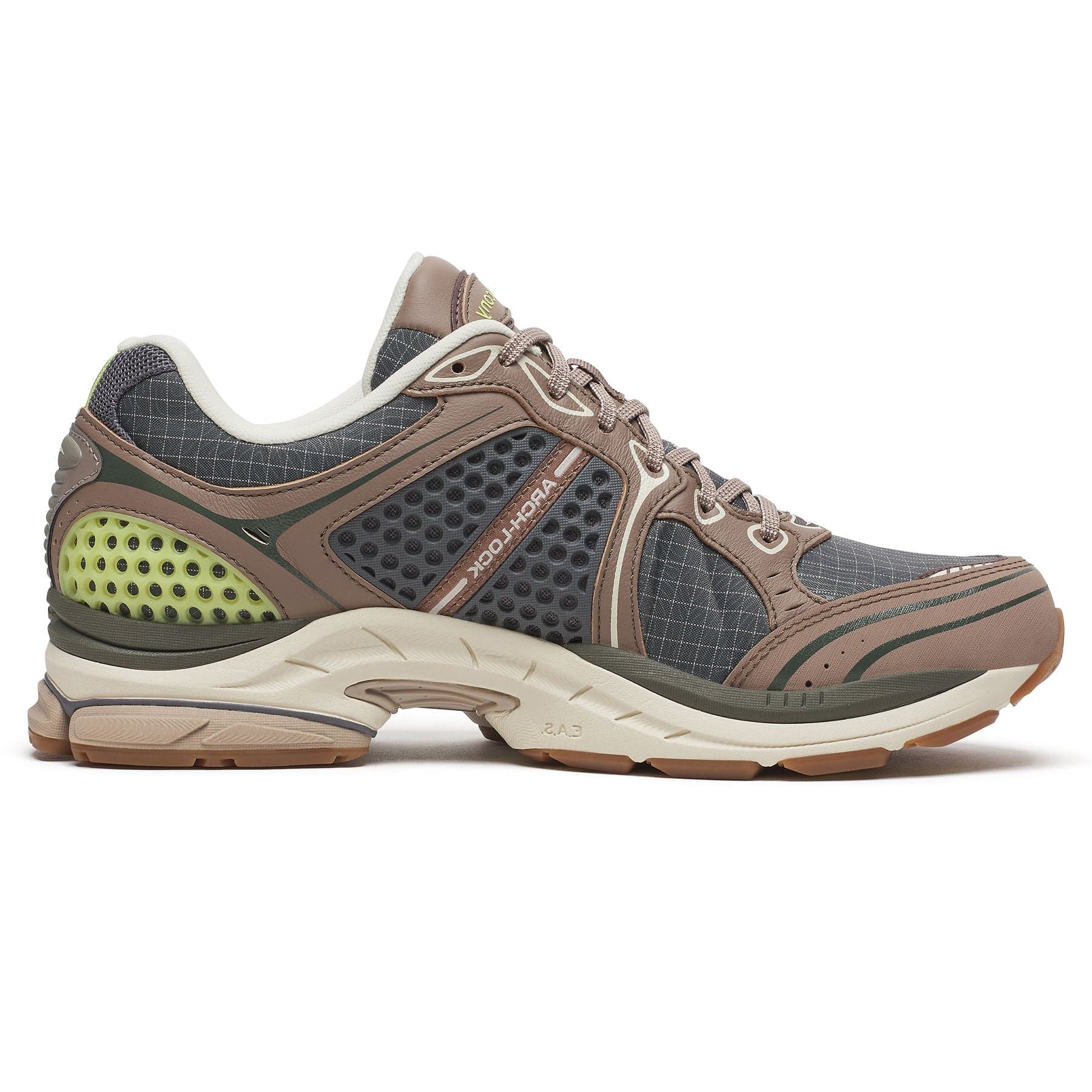 Saucony ProGrid Triumph 4 'Carbon Taupe' — UK 1 — Side View