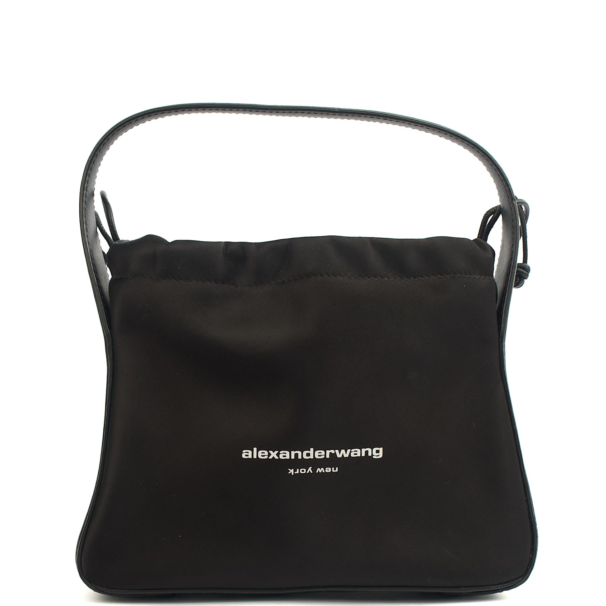 Alexander Wang Mini Bag Tote in Black, Leather — Front View