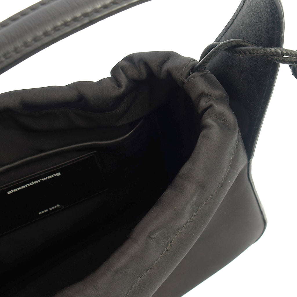 Alexander Wang Mini Bag Tote in Black, Leather — Detail View