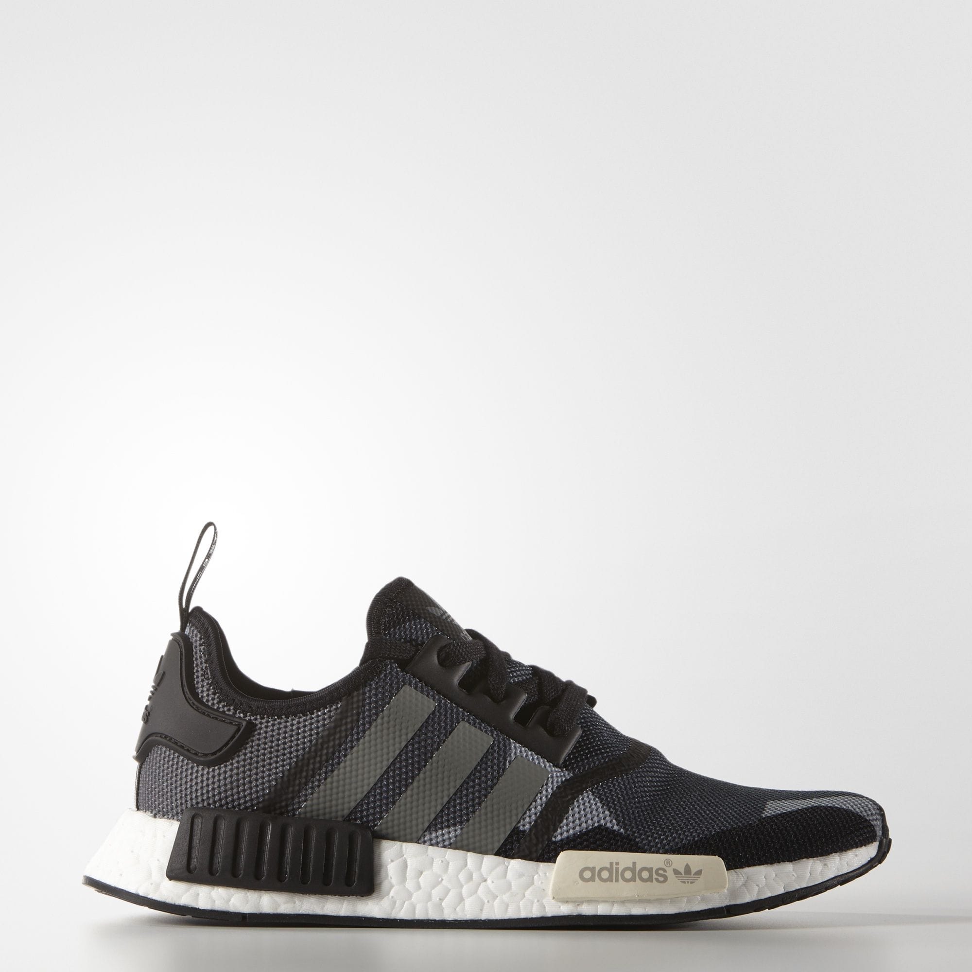 ADIDAS NMD R1 - Core Black Chalk White — UK 3.5 | EU 36 | US 4 — Lifestyle View