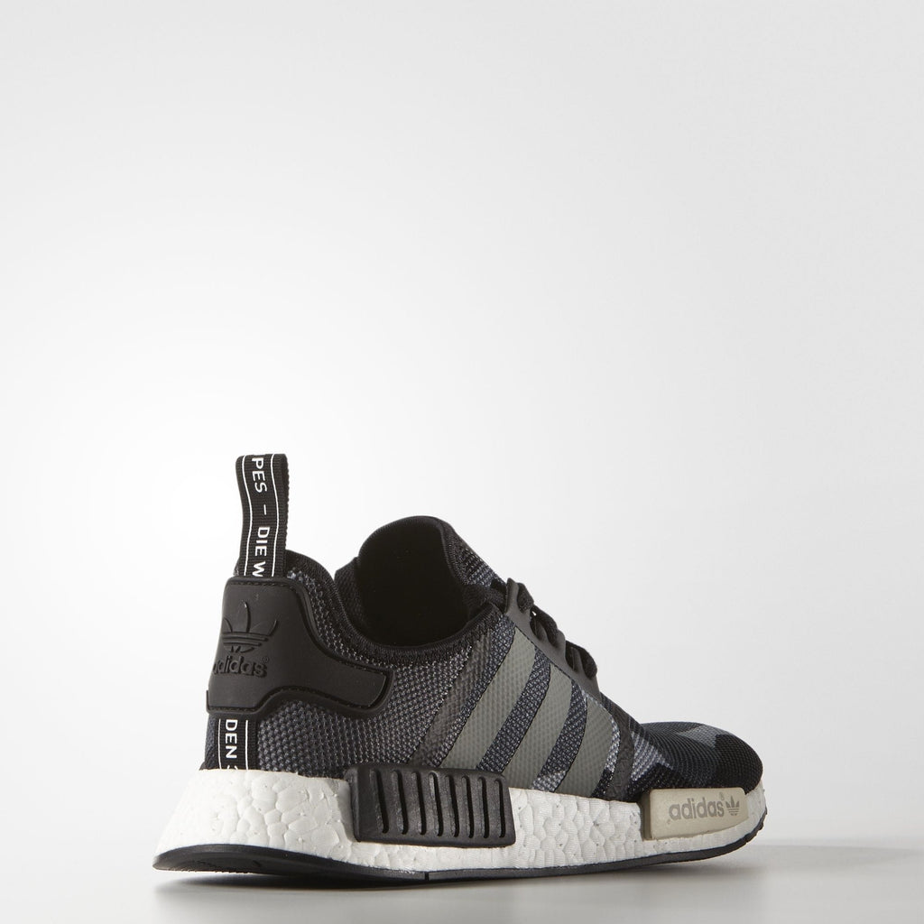 ADIDAS NMD R1 - Core Black Chalk White — UK 3.5 | EU 36 | US 4 — Back View