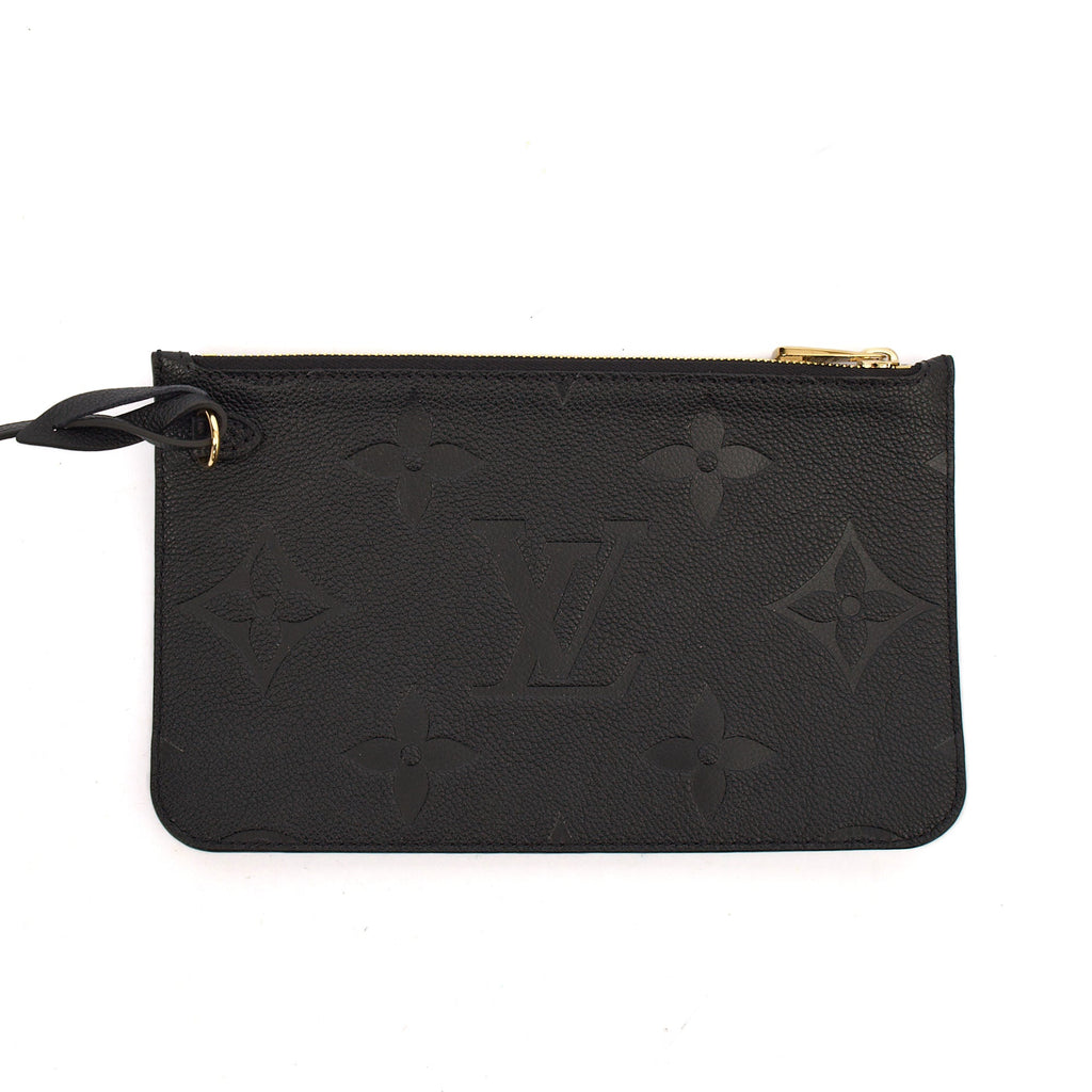 Louis Vuitton Tote Neverfull MM in Black, Empreinte Leather — Alternate View 7