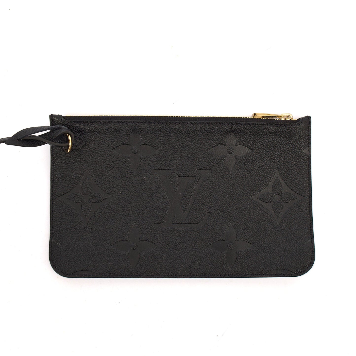 Louis Vuitton Tote Neverfull MM in Black, Empreinte Leather — Alternate View 7