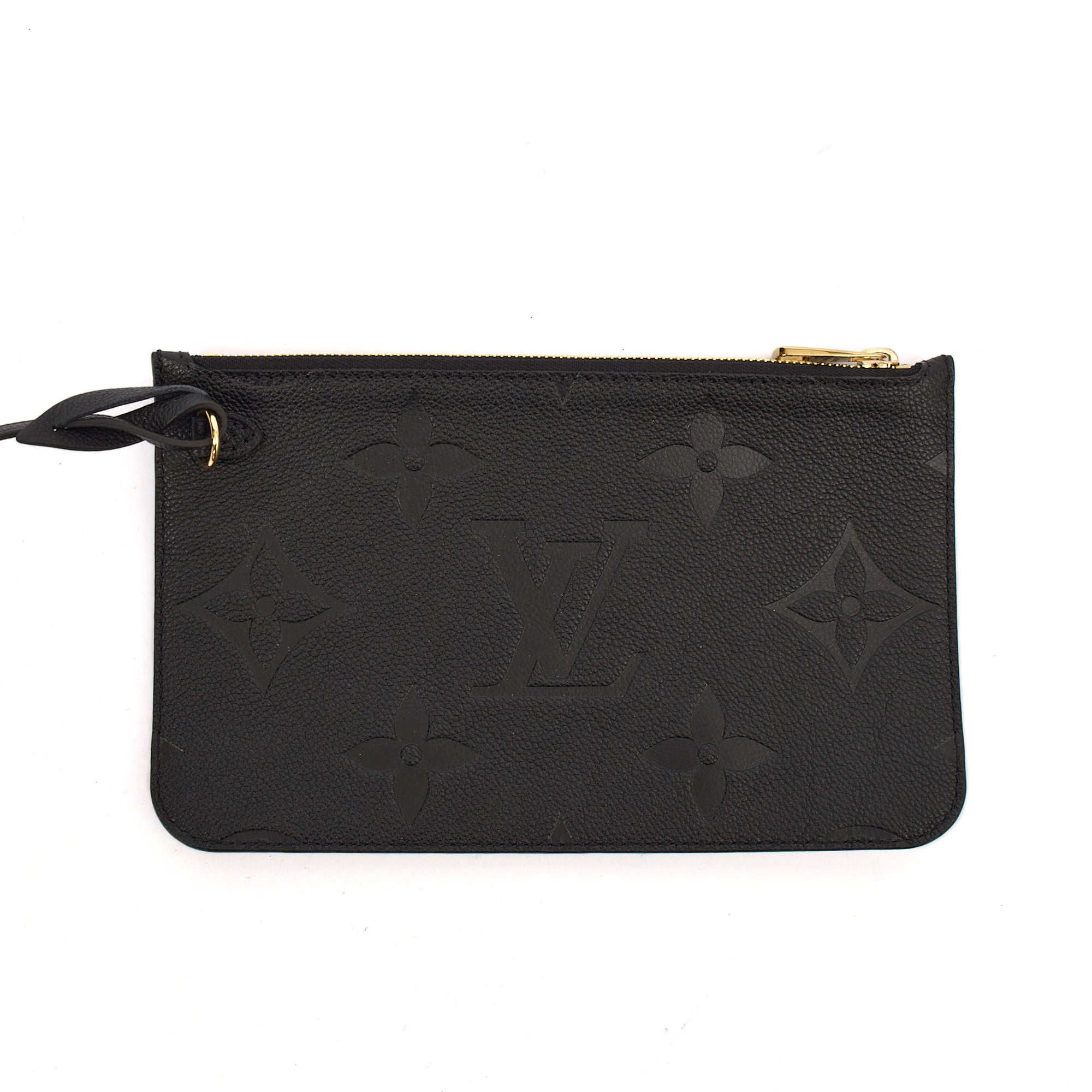 Louis Vuitton Tote Neverfull MM in Black, Empreinte Leather — Alternate View 7