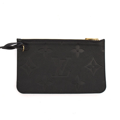 Louis Vuitton Tote Neverfull MM in Black, Empreinte Leather — Alternate View 7