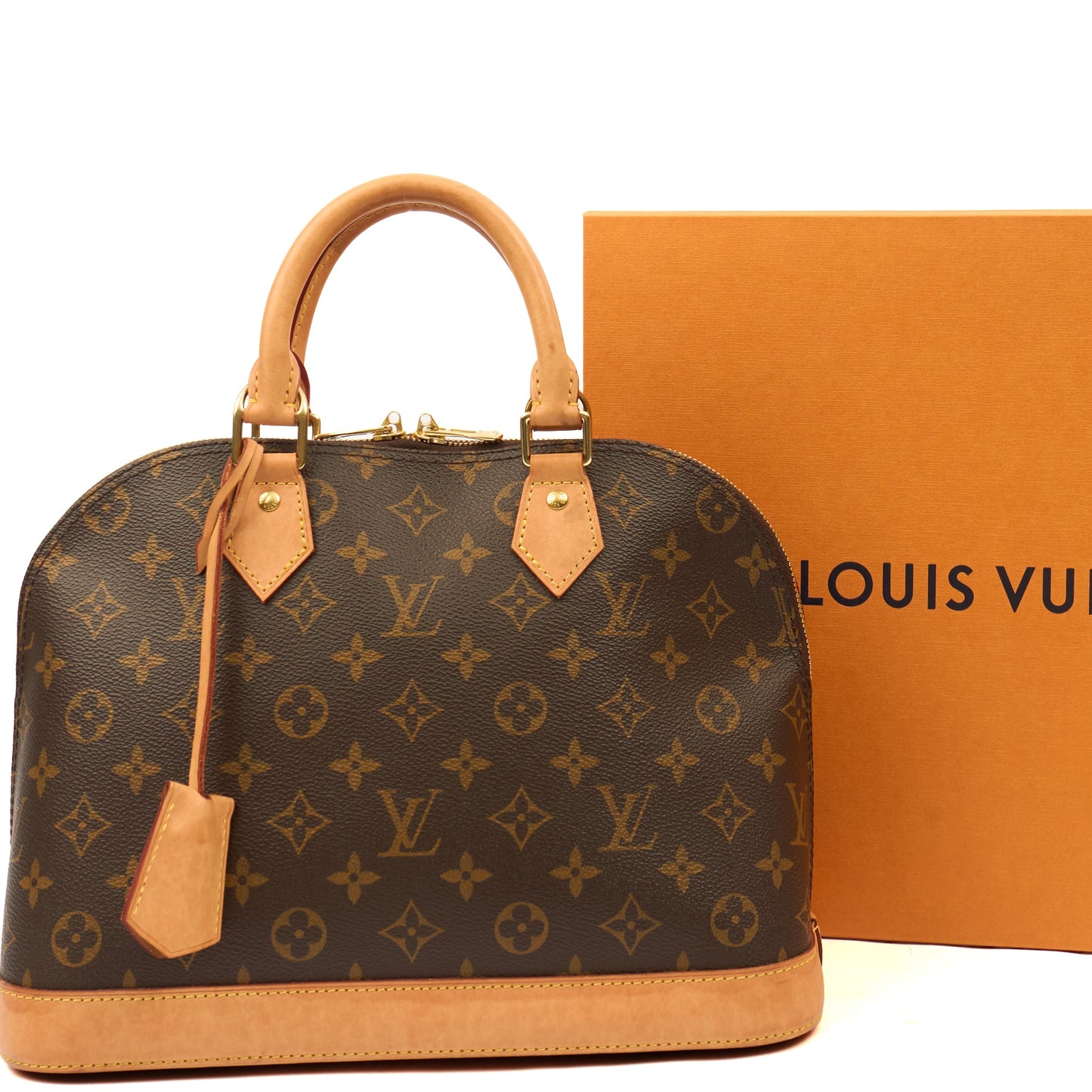 Louis Vuitton Top Handle Alma MM in Monogram, Canvas — Alternate View 9