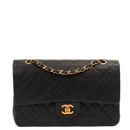 Chanel Shoulder Bag Classic Double Flap - Medium in Black, Lambskin Leather — Alternate View 10