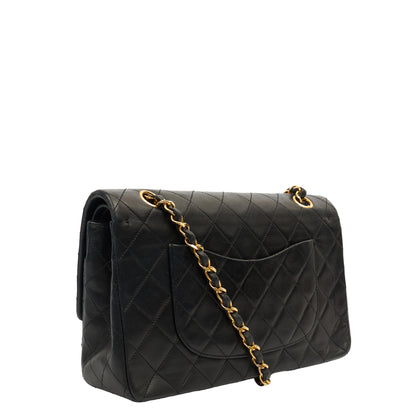 Chanel Shoulder Bag Classic Double Flap - Medium in Black, Lambskin Leather — Alternate View 12