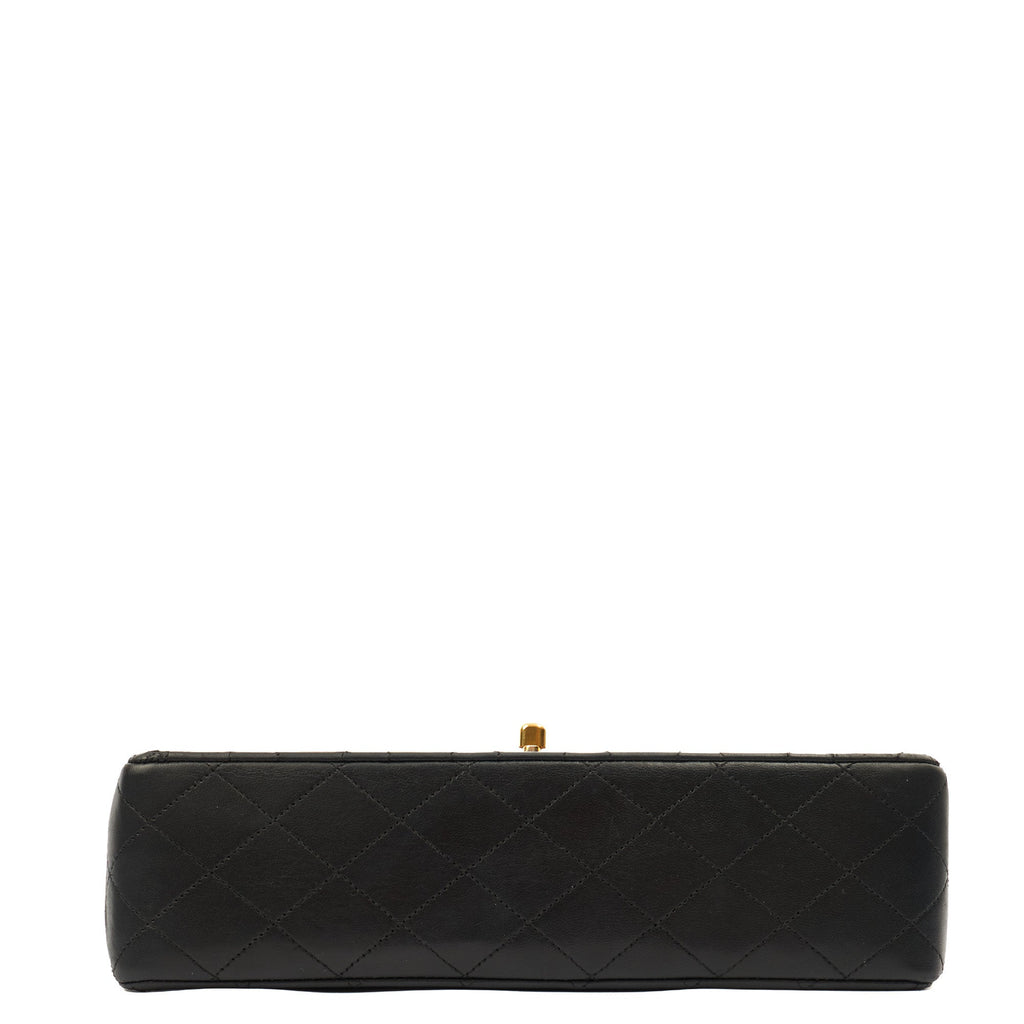 Chanel Shoulder Bag Classic Double Flap - Medium in Black, Lambskin Leather — Alternate View 23