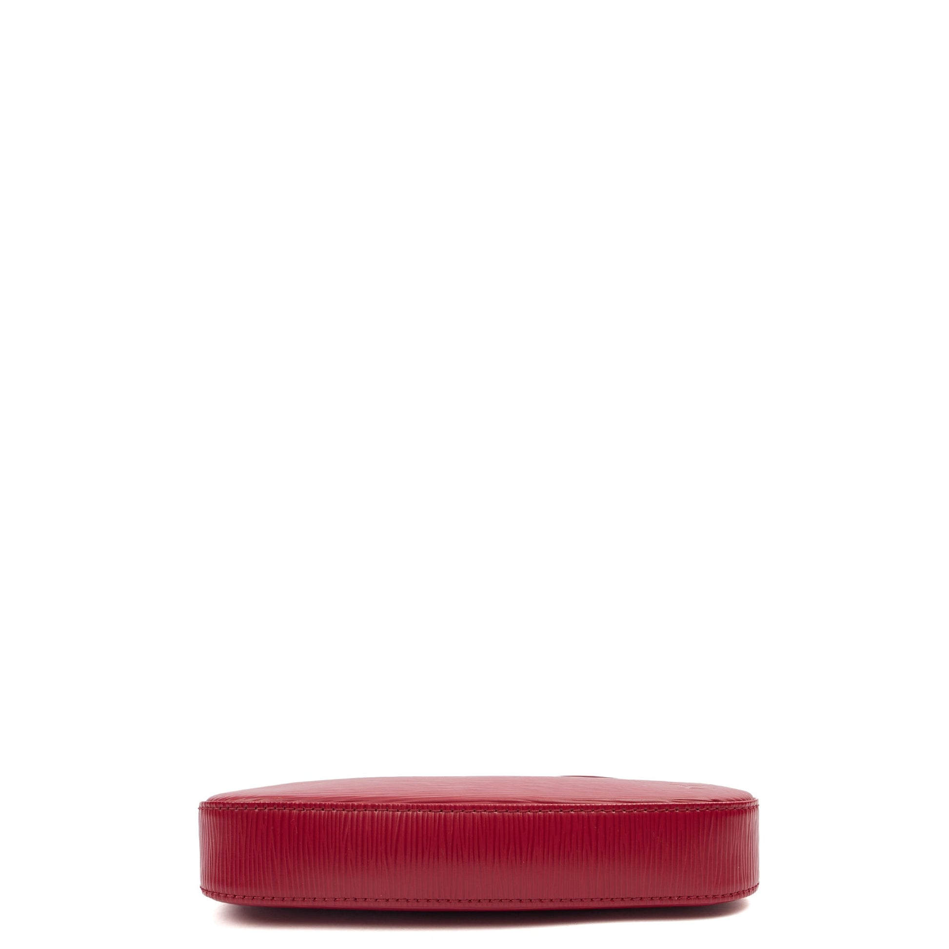 Louis Vuitton Mini Bag Pochette in Red, Epi Leather — Top View