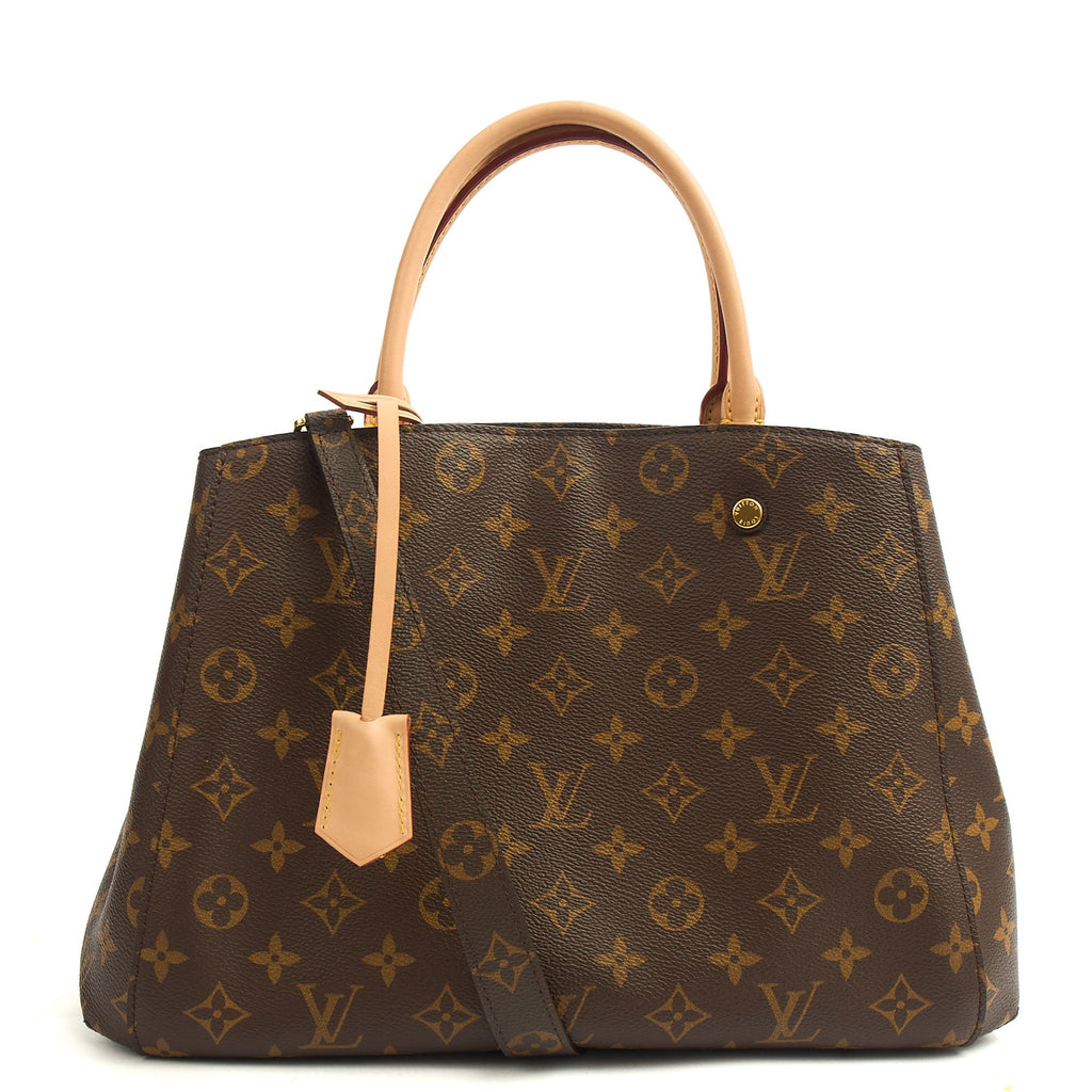 Louis Vuitton Top Handle Montaigne MM in Monogram, Empreinte Leather — Alternate View 7