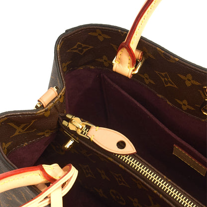 Louis Vuitton Top Handle Montaigne MM in Monogram, Empreinte Leather — Alternate View 11