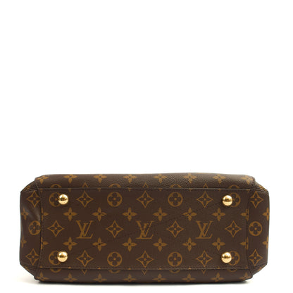 Louis Vuitton Top Handle Montaigne MM in Monogram, Empreinte Leather — Top View