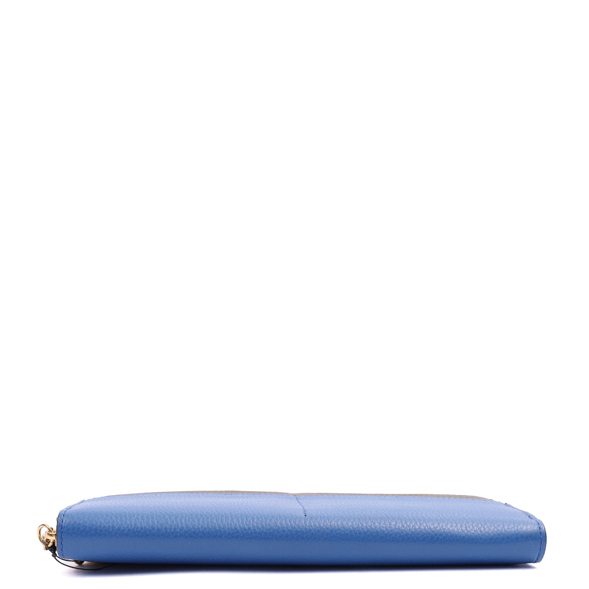 Mulberry Purse Wallet in Porcelain Blue, Leather — Top View