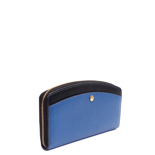 Mulberry Purse Wallet in Porcelain Blue, Leather — Side View