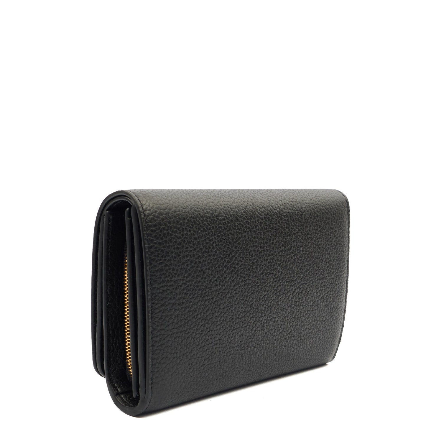 Mulberry Wallet Wallet in Black, Leather — Side View