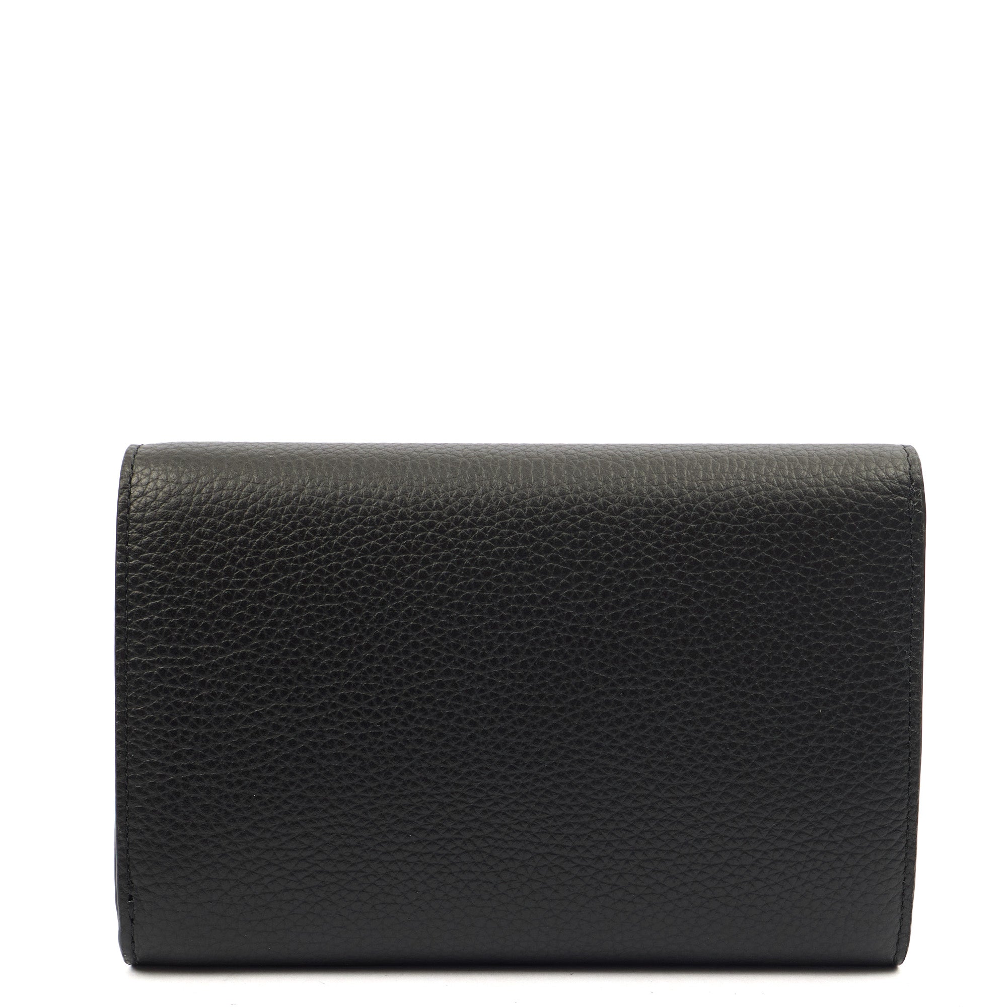 Mulberry Wallet Wallet in Black, Leather — Back View