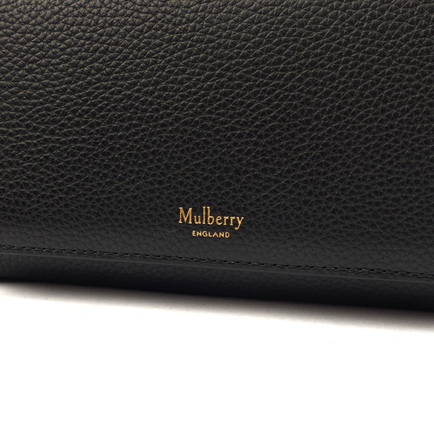 Mulberry Wallet Wallet in Black, Leather — Detail View