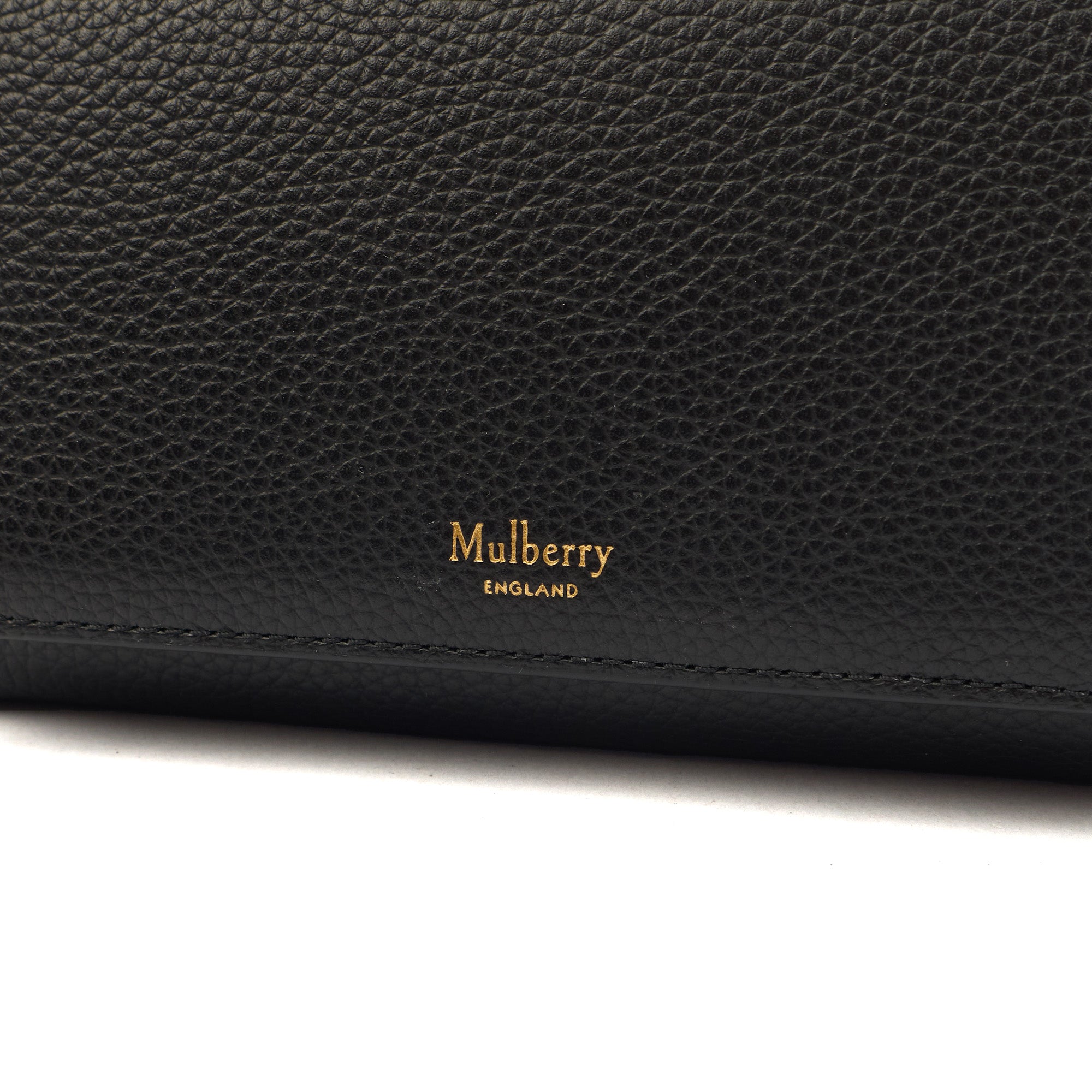 Mulberry Wallet Wallet in Black, Leather — Detail View