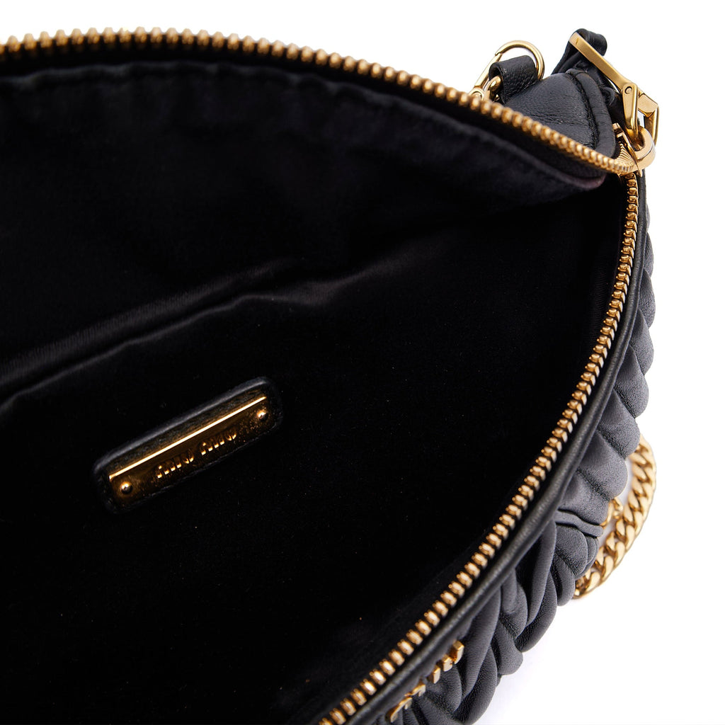 Miu Miu Cross Body Belt Bag in Black, Leather — Alternate View 12