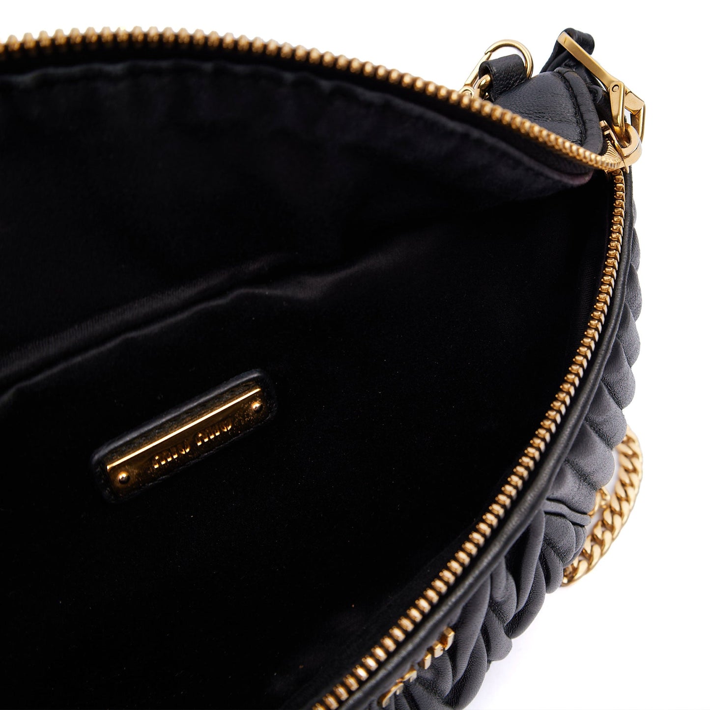 Miu Miu Cross Body Belt Bag in Black, Leather — Alternate View 12