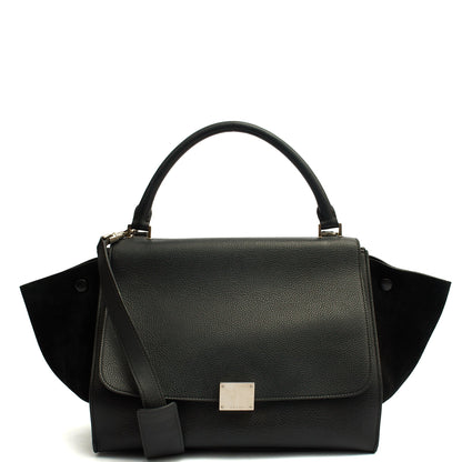Celine Tote Trapeze - Small in Black, Box Calfskin — Alternate View 7