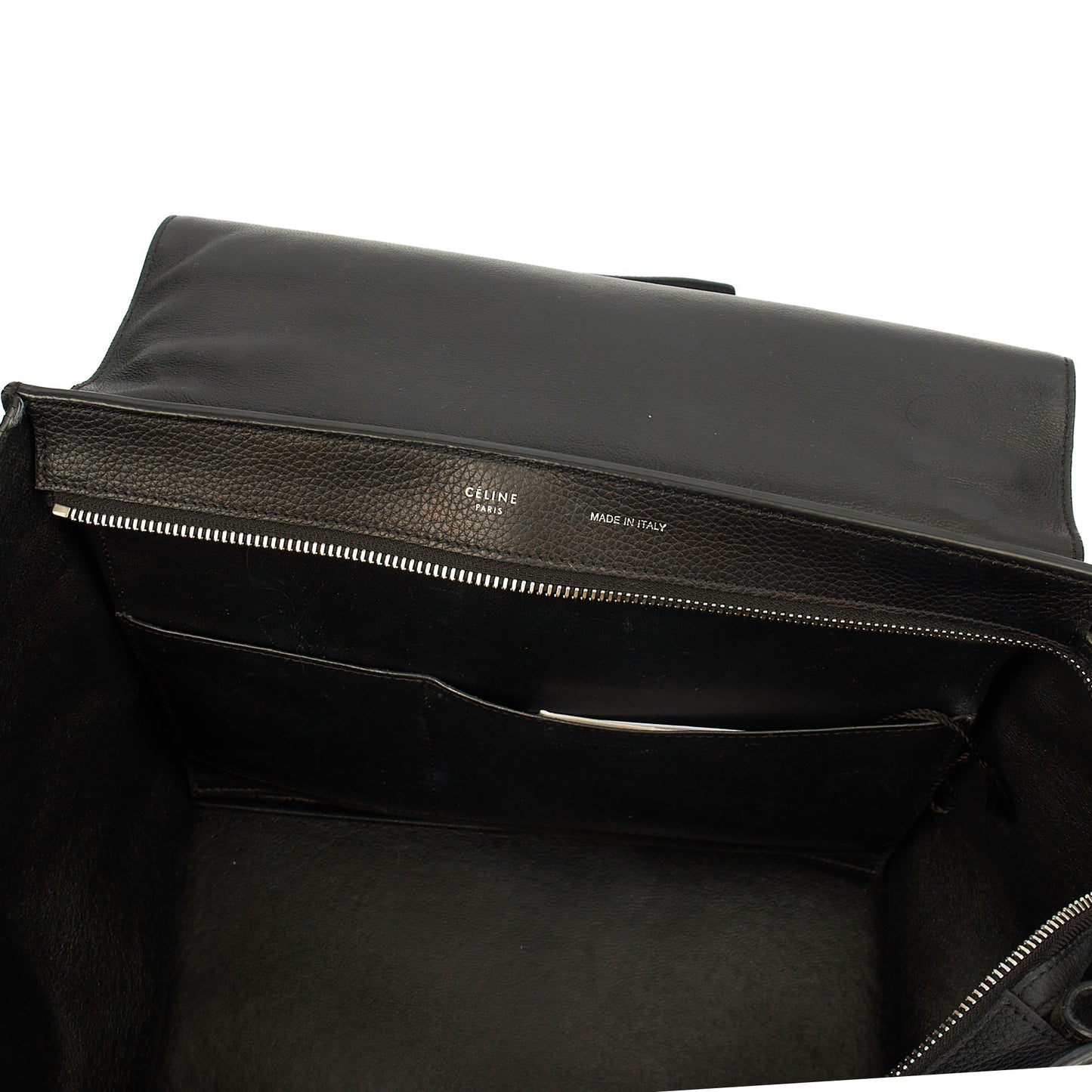 Celine Tote Trapeze - Small in Black, Box Calfskin — Alternate View 11