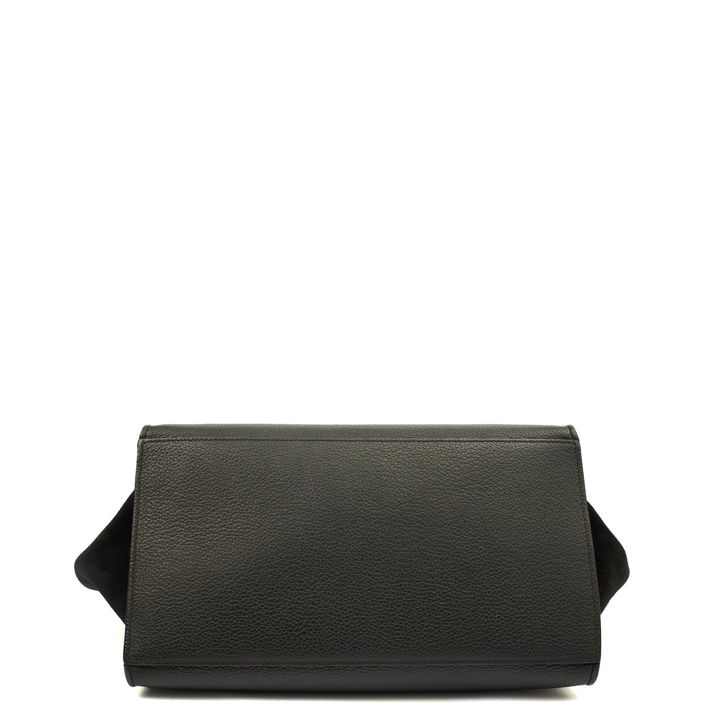 Celine Tote Trapeze - Small in Black, Box Calfskin — Top View