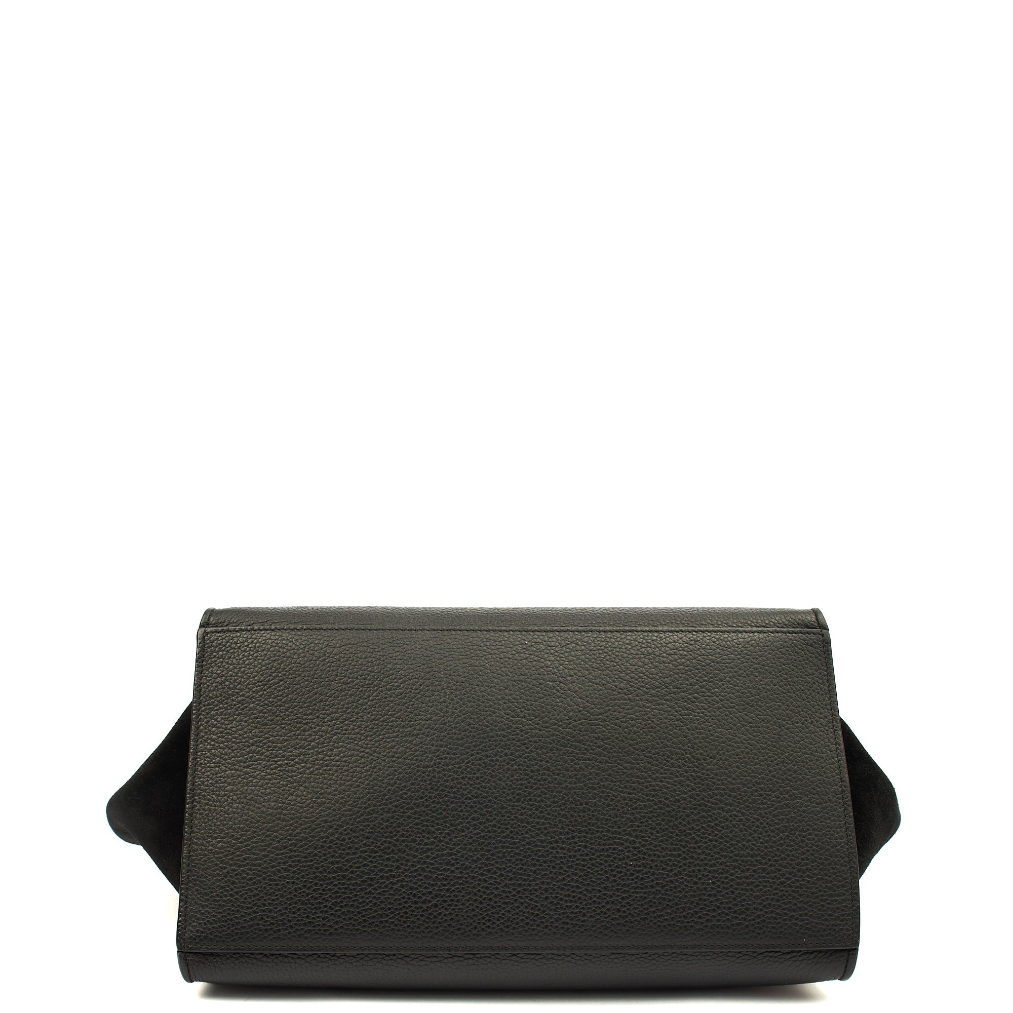 Celine Tote Trapeze - Small in Black, Box Calfskin — Top View