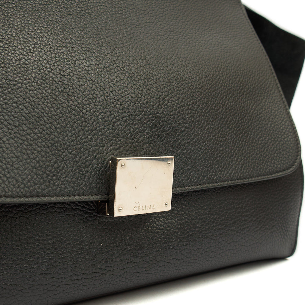 Celine Tote Trapeze - Small in Black, Box Calfskin — Lifestyle View
