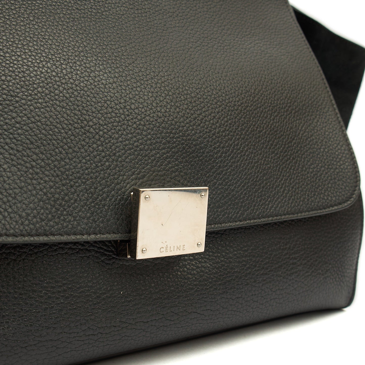 Celine Tote Trapeze - Small in Black, Box Calfskin — Alternate View 12