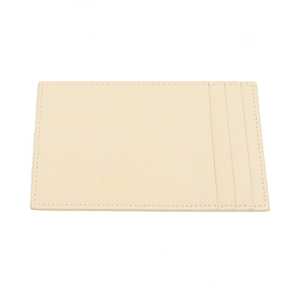 Saint Laurent Cross Body Envelope Chain Wallet in Cream, Leather — Alternate View 7