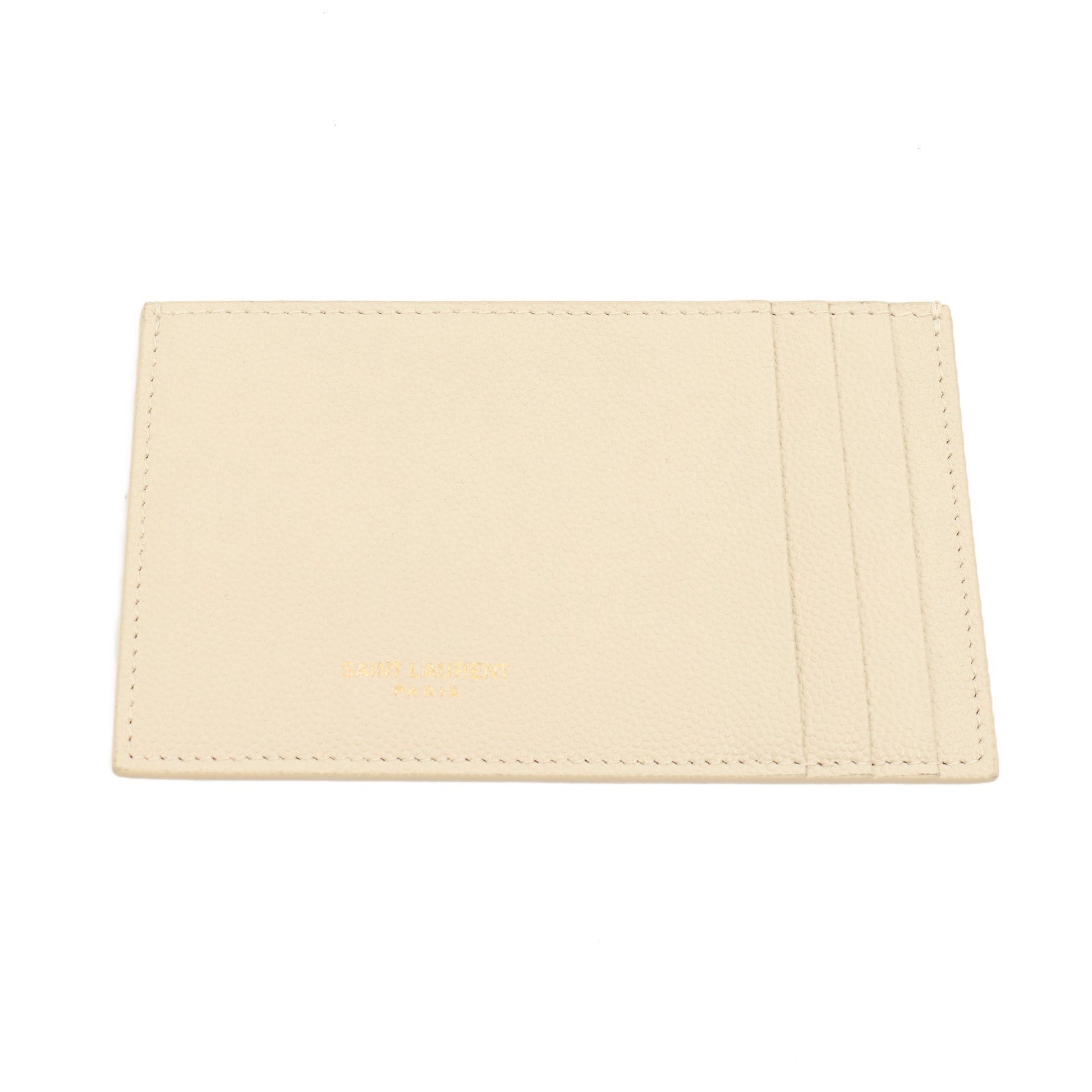 Saint Laurent Cross Body Envelope Chain Wallet in Cream, Leather — Alternate View 7