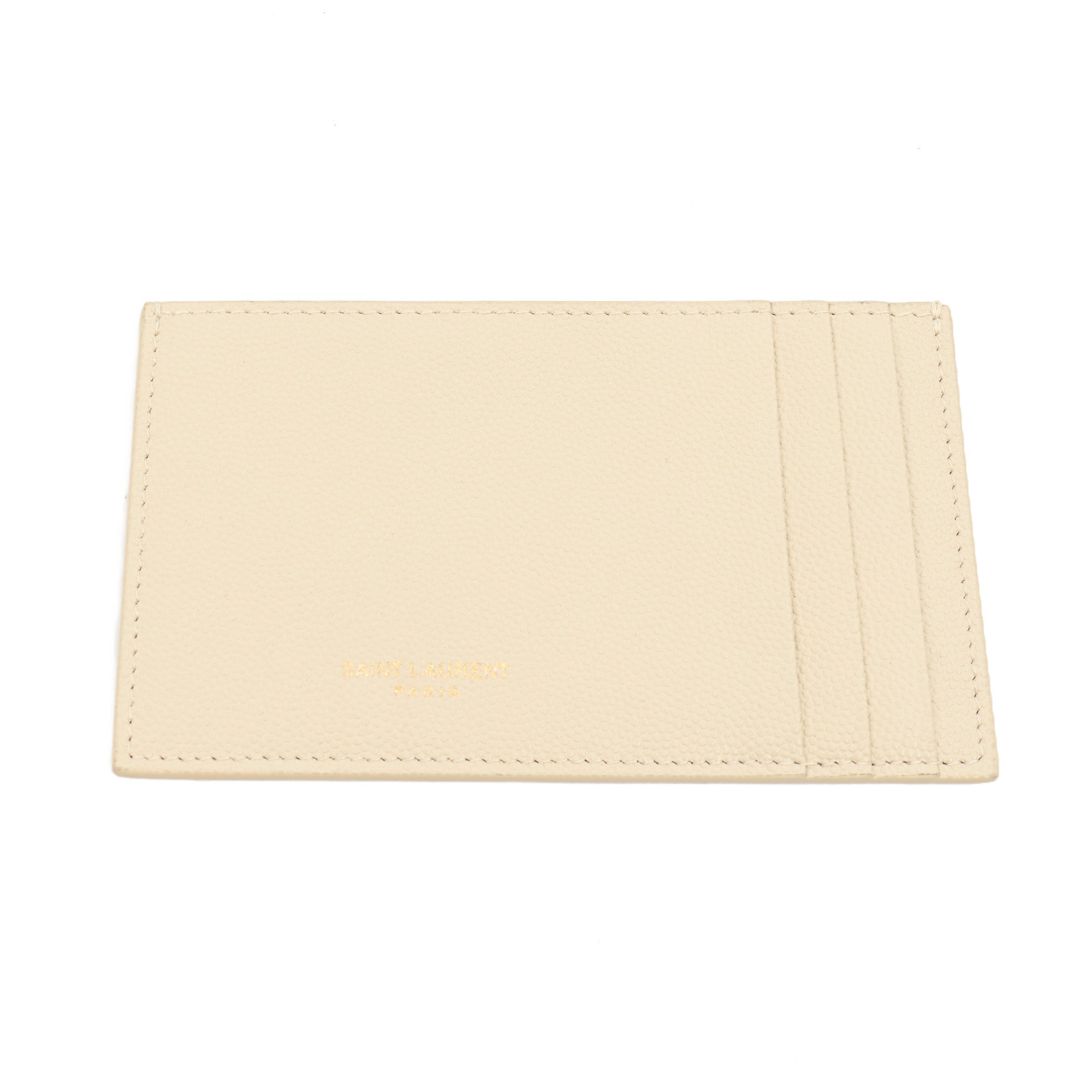 Saint Laurent Cross Body Envelope Chain Wallet in Cream, Leather — Alternate View 7