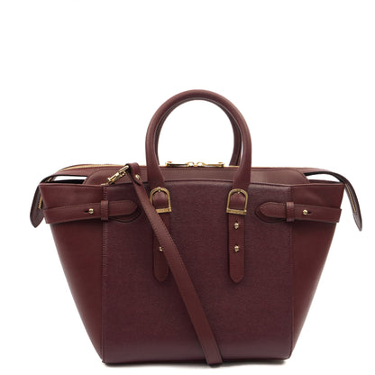 Aspinal of London Tote London Tote- Large in Red, Leather — Back View