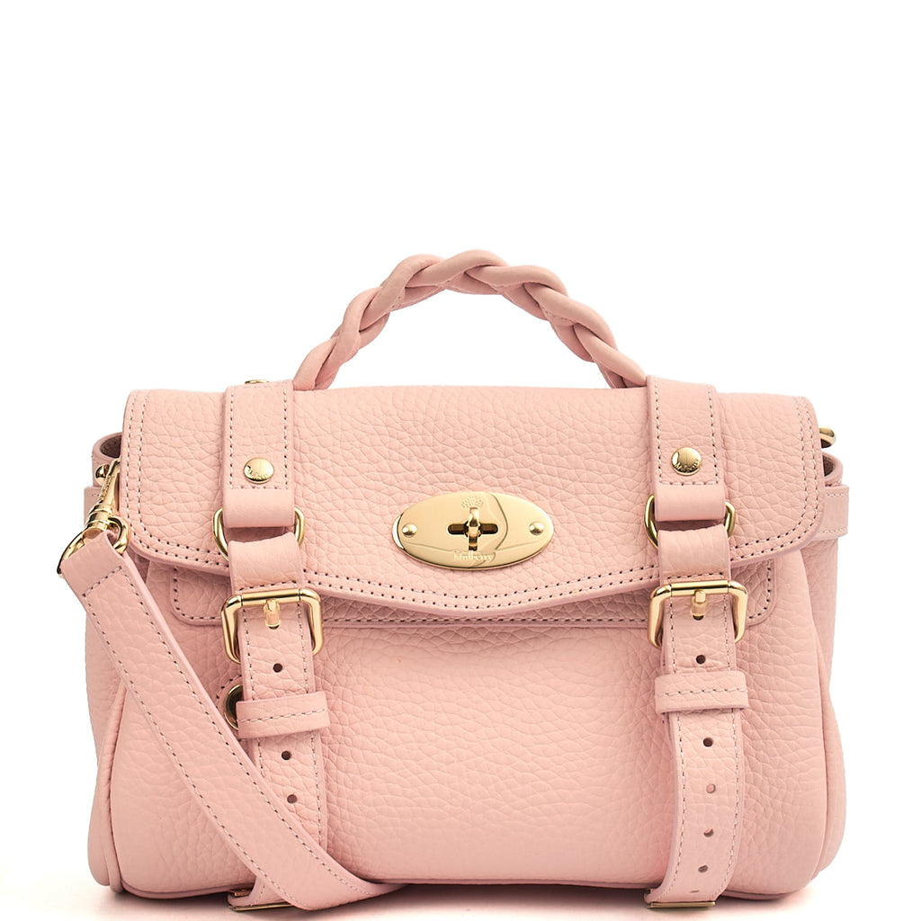 Mulberry Mini Bag Alexa - Mini in Pink, Leather — Front View