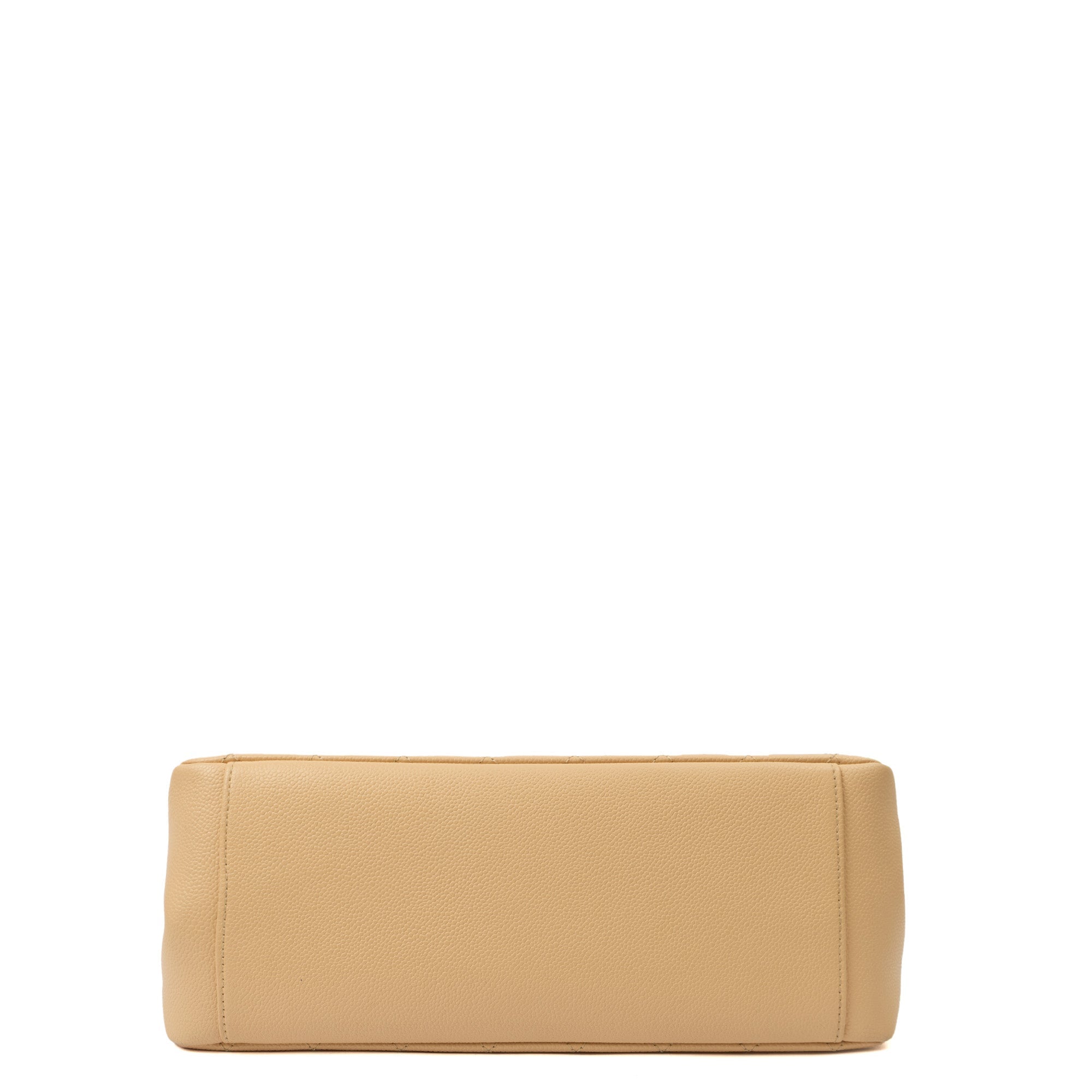 Chanel Tote Grand Shopping Tote in Neutral, Caviar Leather — Top View
