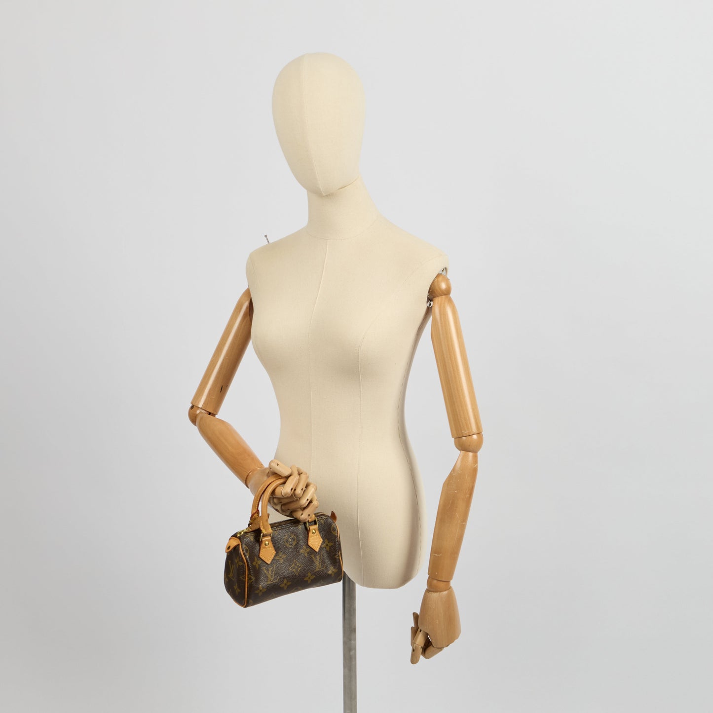 Louis Vuitton Mini Bag Speedy - Nano in Monogram, Canvas — Side View