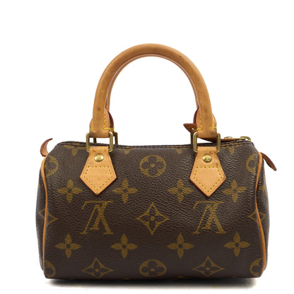 Louis Vuitton Mini Bag Speedy - Nano in Monogram, Canvas — Top View