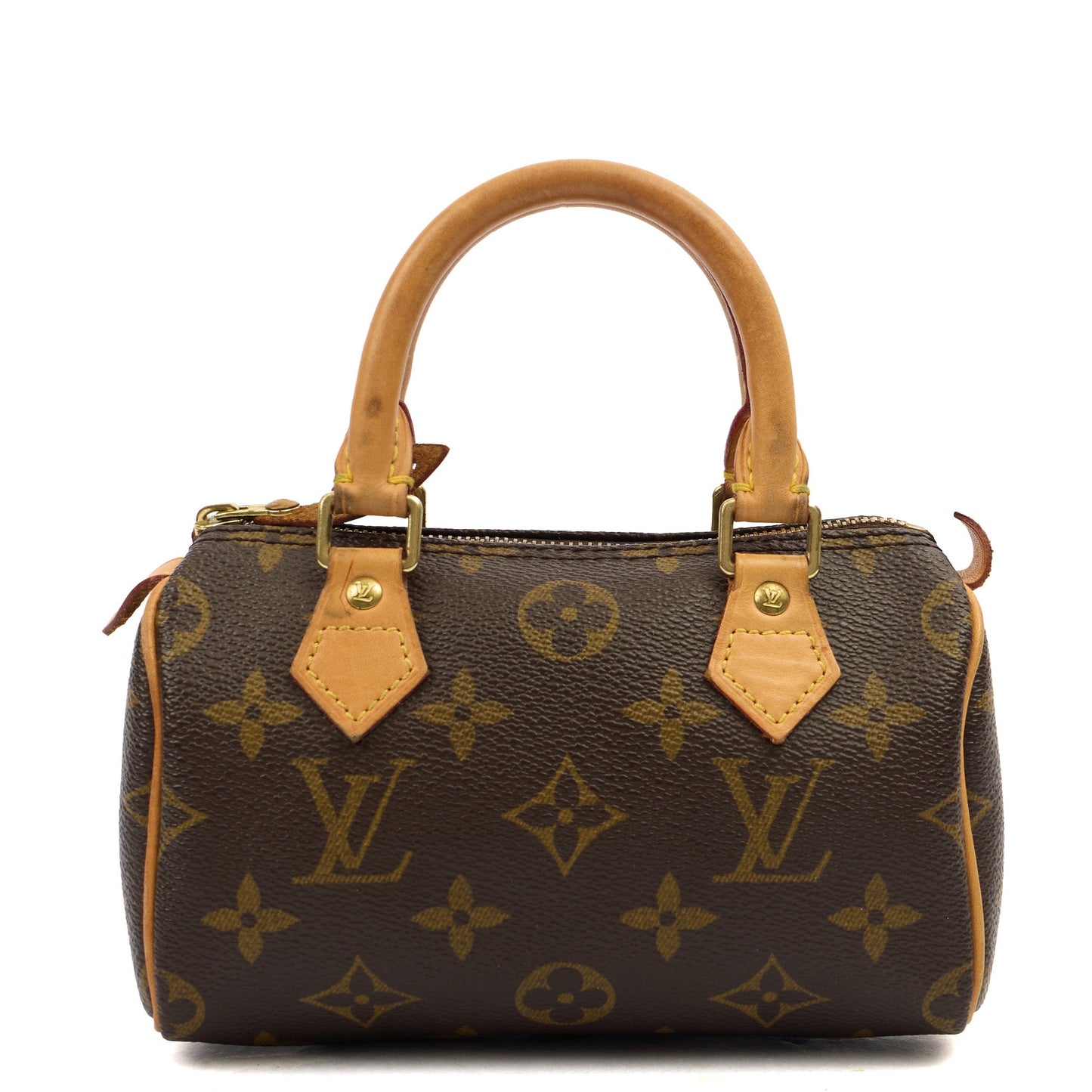 Louis Vuitton Mini Bag Speedy - Nano in Monogram, Canvas — Front View