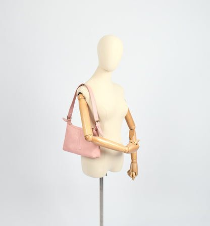 Mulberry Shoulder Bag Vintage Shoulder Bag in Pink, Leather — Side View