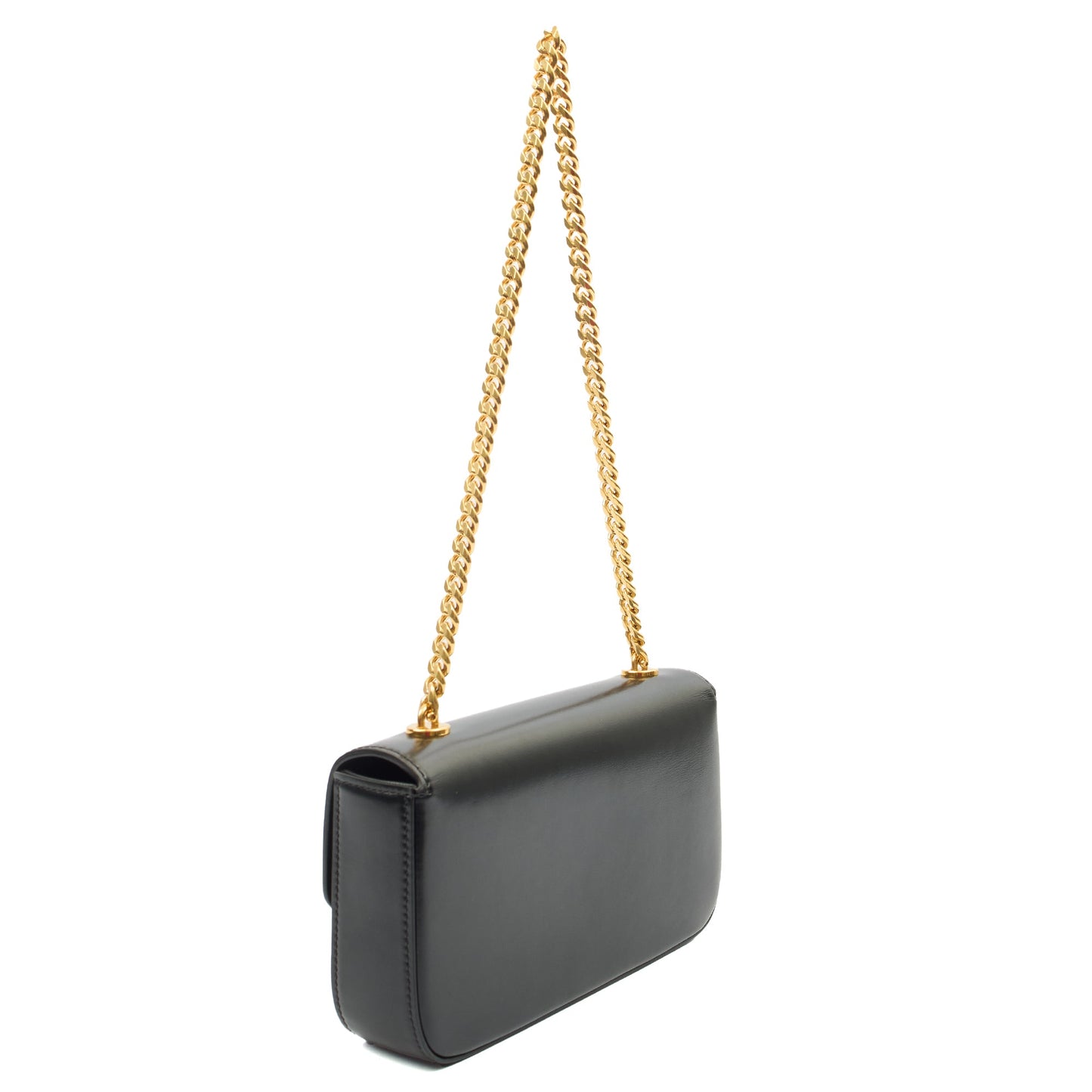 Celine Shoulder Bag Claude in Black, Box Calfskin — Alternate View 8